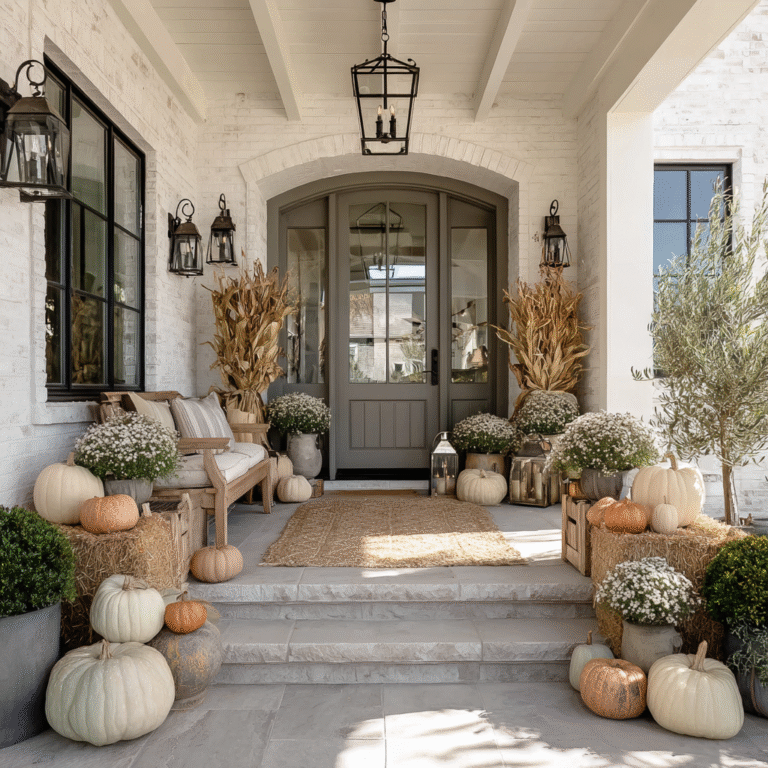 2025 fall home decor ideas - stylish seasonal porch chick touches